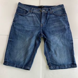 21Men Long Length Jean Shorts